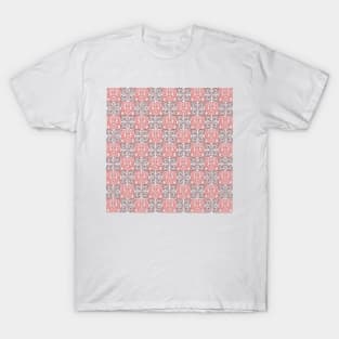 Portuguese pink tile pattern T-Shirt